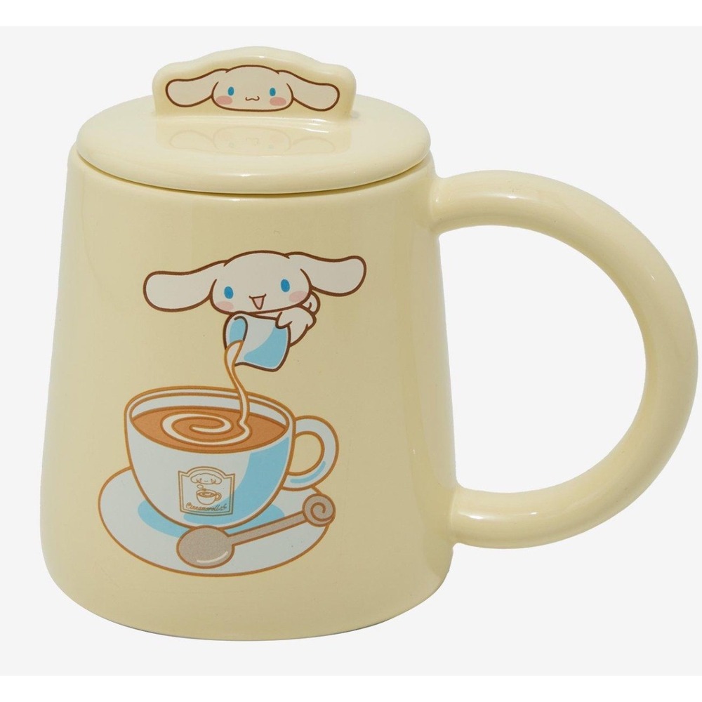 Cinnamoroll Latte‎ Mug with Lid Cute Sanrio Kawaii Ceramic Coffee Tea Cup New